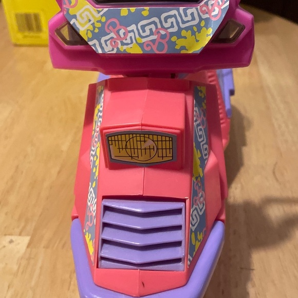 vintage 1989 barbie around town scooter pink and purple flowers mattel - Picture 2 of 8
